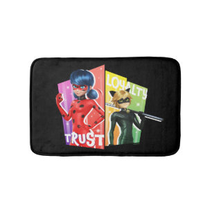 Ladybug & Cat Noir Vertrauen und Loyalität Badematte
