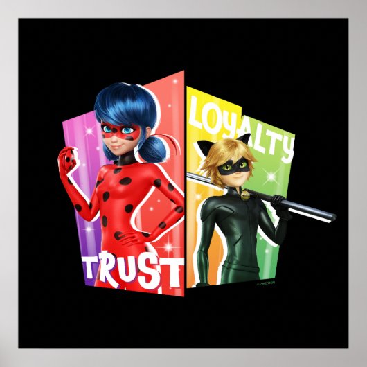 Ladybug & Cat Noir | Vertrauen und Loyalität Poster (Vorne)