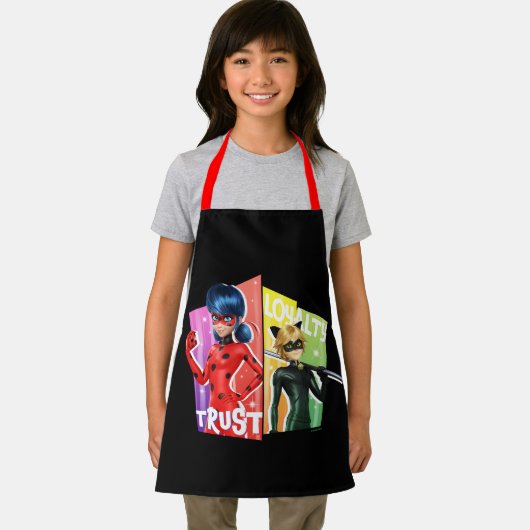 Ladybug & Cat Noir | Vertrauen und Loyalität Schürze (Insitu)