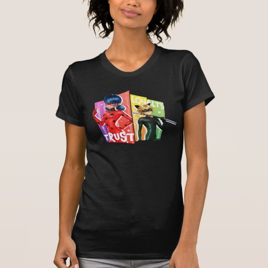 Ladybug & Cat Noir | Vertrauen und Loyalität T-Shirt (Vorderseite)