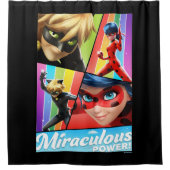 Ladybug & Cat Noir | Wunderbarer Power! Duschvorhang (Vorderseite)
