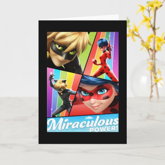 Ladybug & Cat Noir | Wunderbarer Power! Karte (Gelbe Blume)
