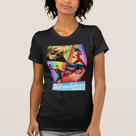 Ladybug & Cat Noir | Wunderbarer Power! T-Shirt (Vorderseite)