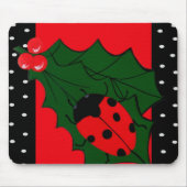 Ladybug Christmas Mousepad (Vorne)