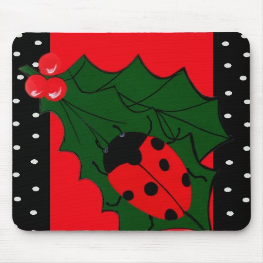 Ladybug Christmas Mousepad (Vorne)
