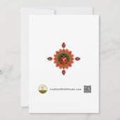 Ladybug Christmas Party Einladung (Rückseite)