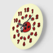 Ladybug Clock Große Wanduhr (Winkel)