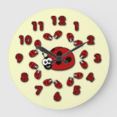 Ladybug Clock Große Wanduhr (Vorderseite)
