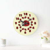 Ladybug Clock Große Wanduhr (Zuhause)
