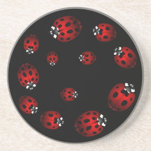 Ladybug Coasters Garden Bugs Coasters Decor Sandstein Untersetzer