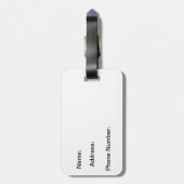 Ladybug (Coccinellidae) Gepäckanhänger (Rückseite vertikal)