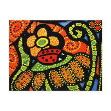 Ladybug Colorful Whimsical Folk Niedlich