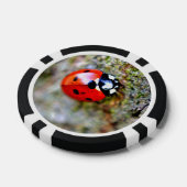 Ladybug Crawling auf Tree Trunk Pokerchips (Einzeln)