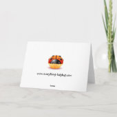 Ladybug Cupcake Geburtstagskarte Karte (Rückseite)
