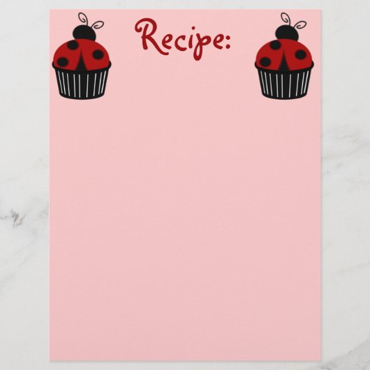 Ladybug Cupcake Rezept (Vorderseite)