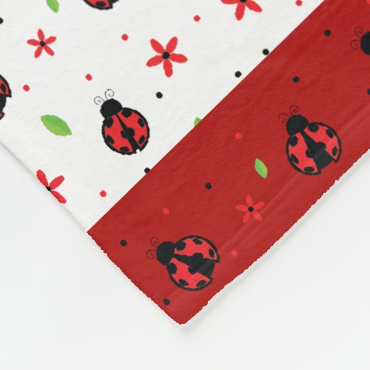Ladybug Custom Fleecedecke (Ecke)