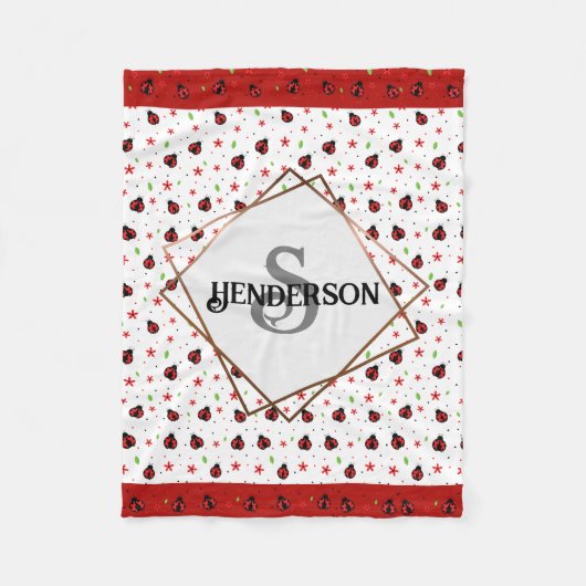 Ladybug Custom Fleecedecke (Vorderseite)