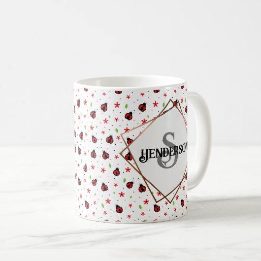 Ladybug Custom Kaffeetasse (VorderseiteRechts)