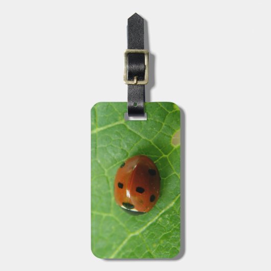 Ladybug Custom Luggage Tag Gepäckanhänger (Vorderseite vertikal)