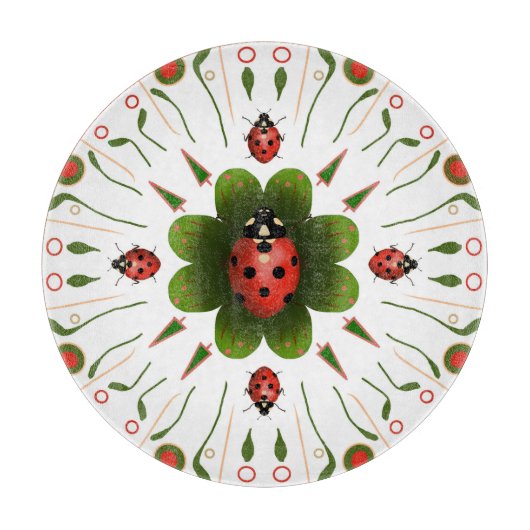 Ladybug Cutting Board Schneidebrett (Vorderseite)