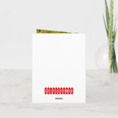 Ladybug & Daisies Dankeskarte (Rückseite)