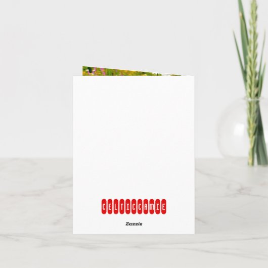 Ladybug & Daisies Dankeskarte (Rückseite)