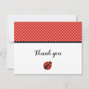 Ladybug danken Ihnen notieren -leer Einladung