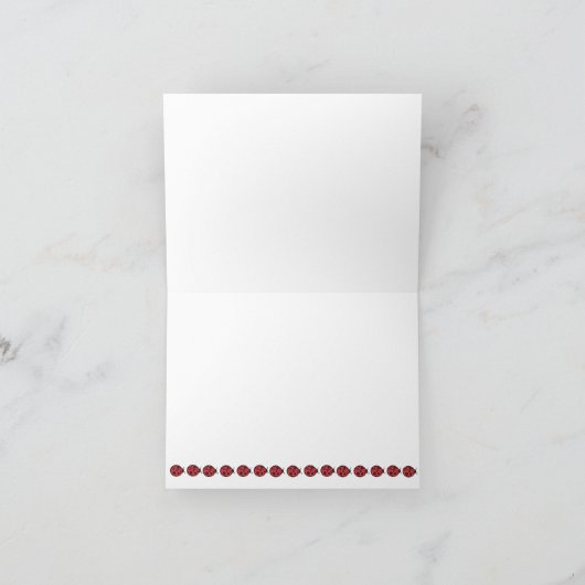 Ladybug Dankeschön Karte (Innenseite)