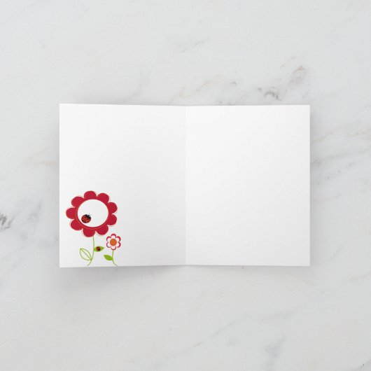 Ladybug Dankeschön Karte (Innenseite)