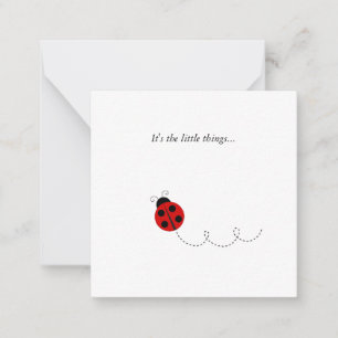 Ladybug Dankeschön Note Card Mitteilungskarte