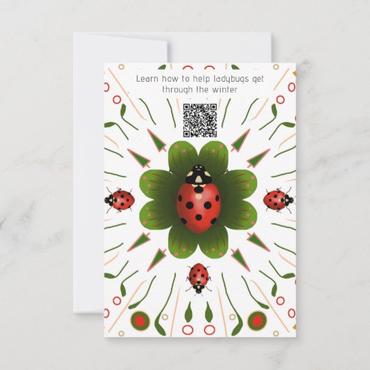 Ladybug Dankeskarte (Rückseite)