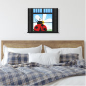 LadyBug Day Wrapped Canvas Leinwanddruck (Insitu (Schlafzimmer))
