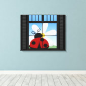 LadyBug Day Wrapped Canvas Leinwanddruck (Insitu (Holzboden))