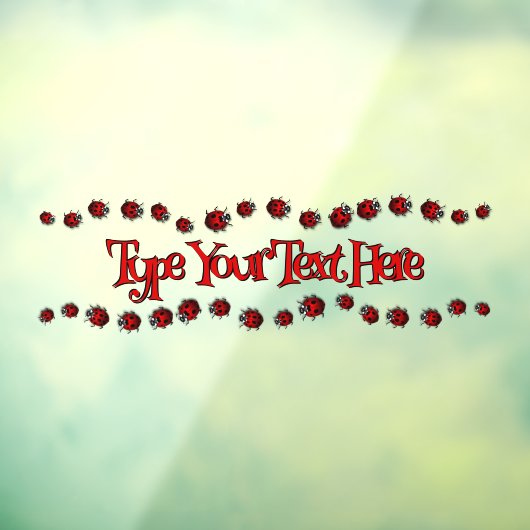 Ladybug Decal Custom Ladybug Ladybird Window Fensteraufkleber (Blatt 3)