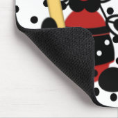 Ladybug der Lehrerin mit Bleistift-Maus-Pad Mousepad (Ecke)