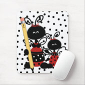 Ladybug der Lehrerin mit Bleistift-Maus-Pad Mousepad (Mit Mouse)