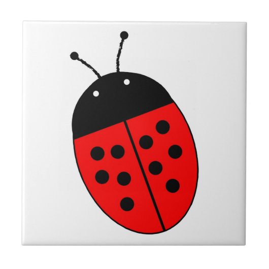 Ladybug Design Fliese (Vorderseite)