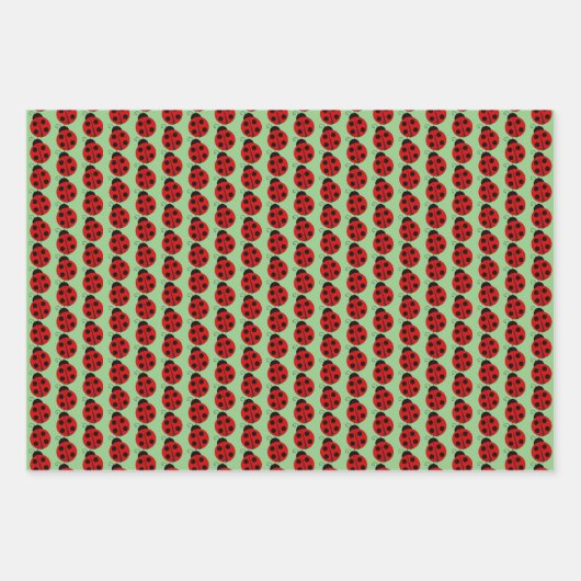 Ladybug Design Geschenkpapier Set (Vorderseite 3)