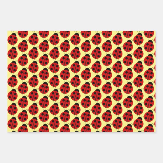 Ladybug Design Geschenkpapier Set (Vorderseite 2)