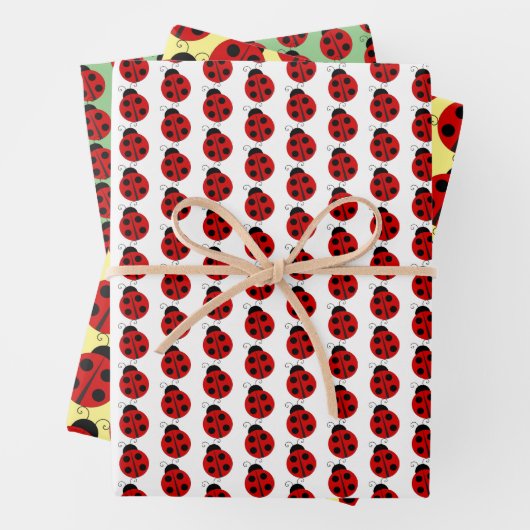 Ladybug Design Geschenkpapier Set (Beispiel)