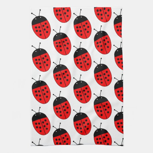 Ladybug Design Geschirrtuch (Vertikal)
