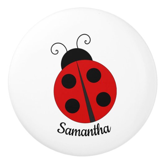 Ladybug Design Keramik Knob Keramikknauf (Vorderseite)