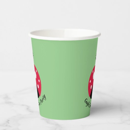 Ladybug Design Paper Cups Pappbecher (Links)