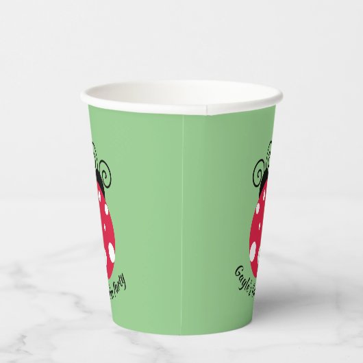 Ladybug Design Paper Cups Pappbecher (Rechts)