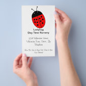 Ladybug Design Personalisiert Flyer (Handgriff)