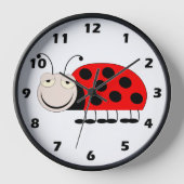 Ladybug Design Wall Clock Wanduhr (Vorderseite)