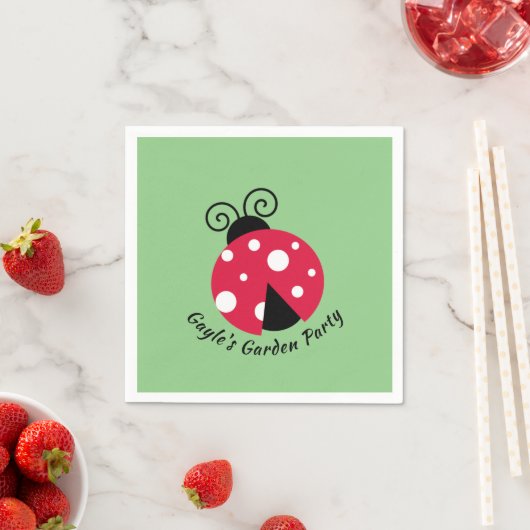 Ladybug Designpapier Napkins Serviette (Beispiel)