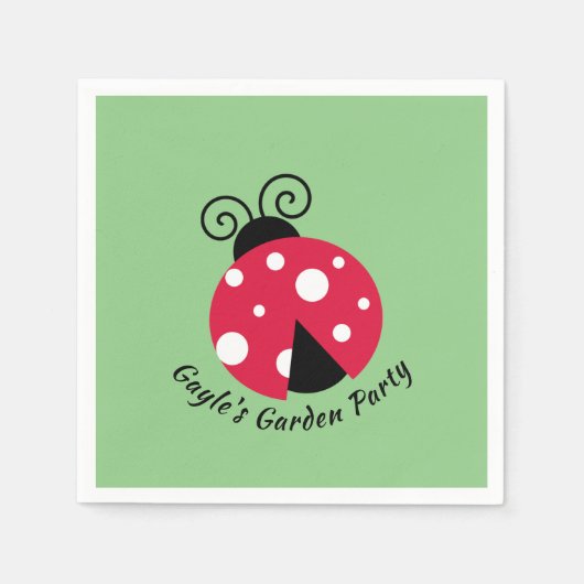 Ladybug Designpapier Napkins Serviette (Vorderseite)