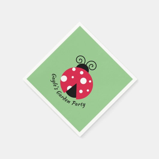 Ladybug Designpapier Napkins Serviette (Ecke)