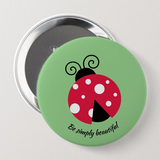 Ladybug-Designtaste Button (Vorne & Hinten)